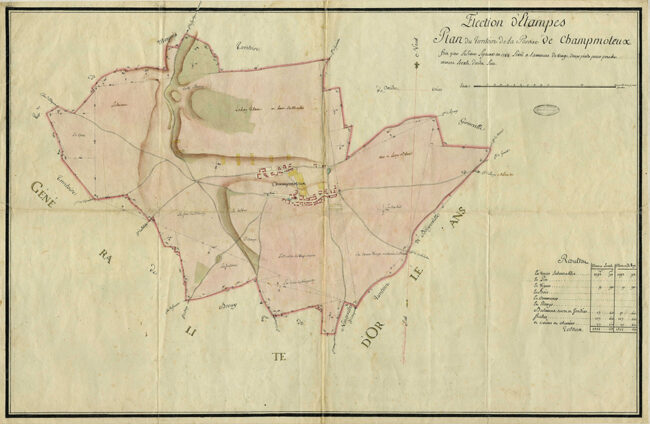 Plan Lejeune de Champmotteux (1785)