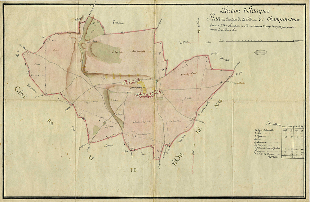 Plan Lejeune de Champmotteux (1785)