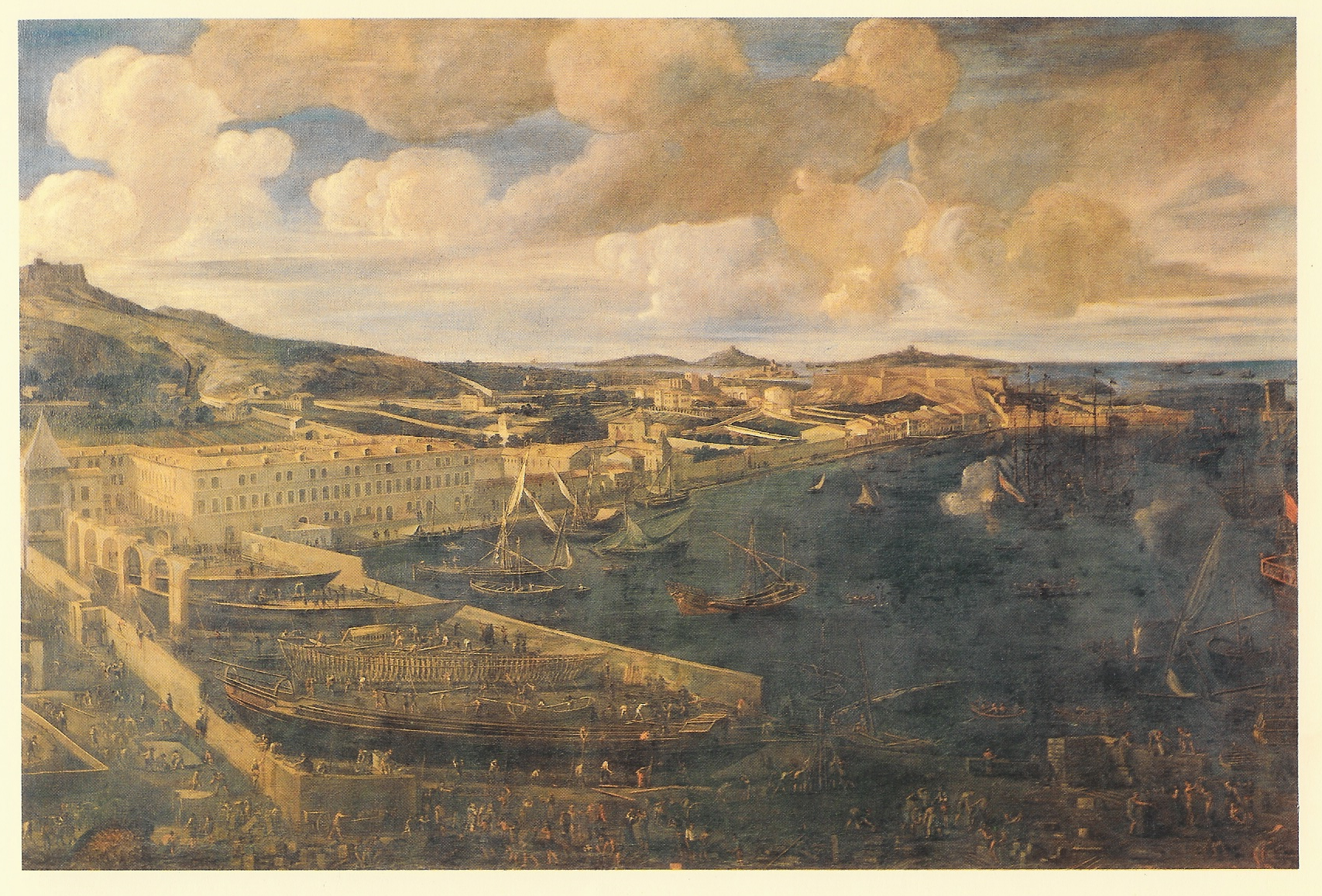 Arsenal des Galeres de la ville de Marseille.Jean Baptiste Roze, 1666, Musee de la Marine de la Chambre de commerce de Marseilee