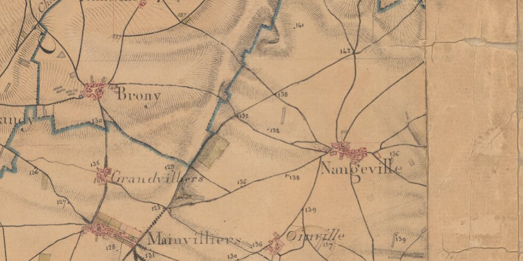 Carte etat major Nangeville vers 1866 (Source : IGN – Remonter le temps)