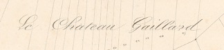 Lieu dit Chateau Gaillard (Cadastre Napoleonien)