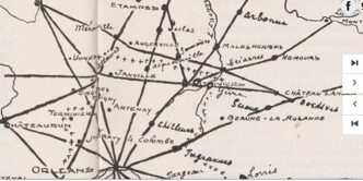 Details voies antiques autour de Pithiviers