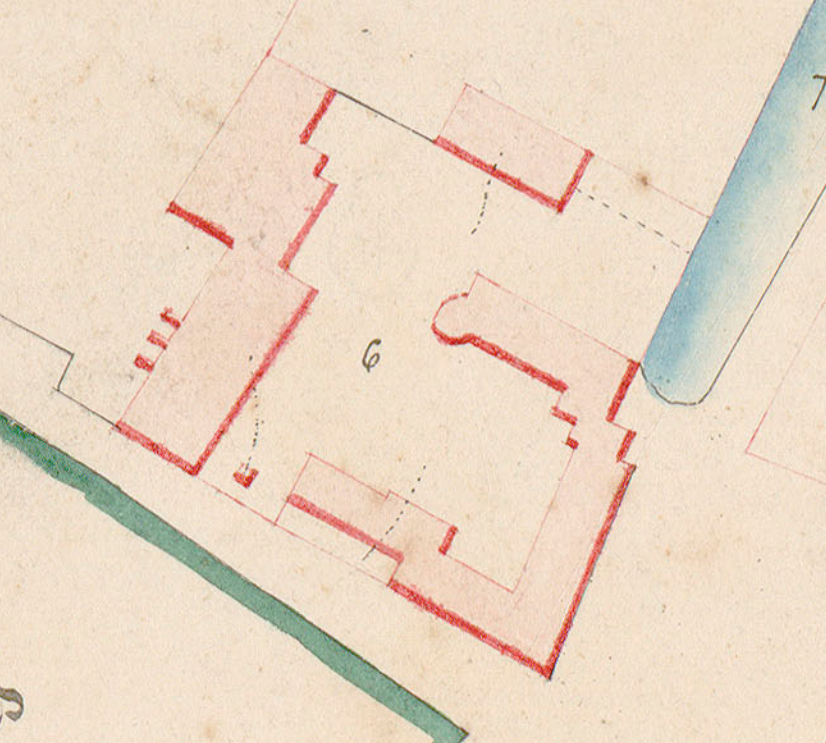 Plan du Village Extrait Cadastre Napoleonien Tour Ronde Source Archives du Loiret