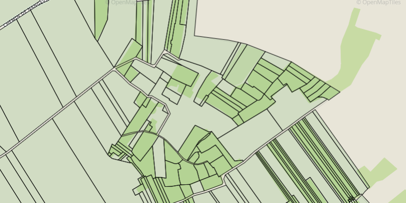 Fond des Vignes – Extrait du cadastre actuel (Source : France Cadastre)