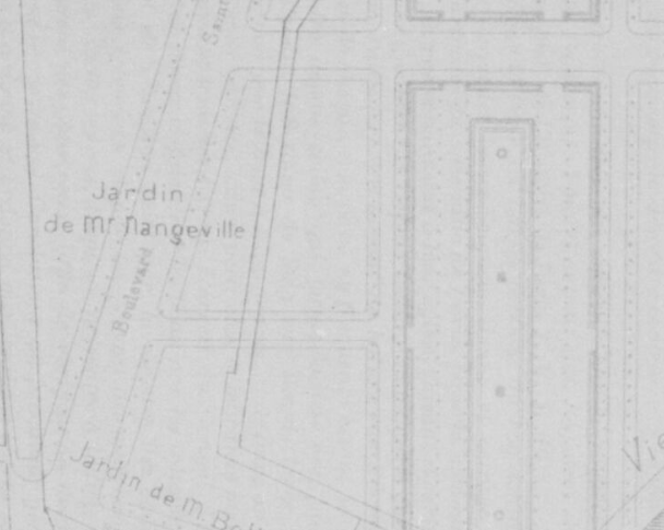 Jardin de Mr de Nangeville au Luxembourg Source BNF-Gallica