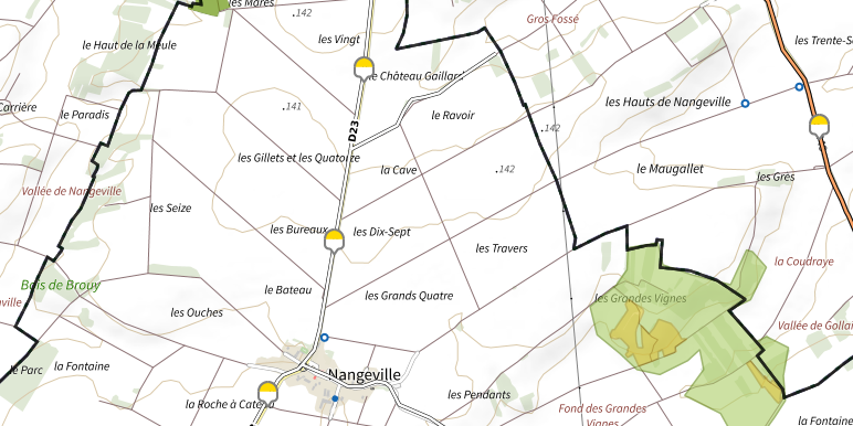 Zones ZNIEFF I et II, et Natura 2000