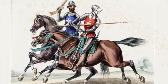 1548._Arquebusier_à_cheval_et_Estradiot Wikimedia Common , Domaine public