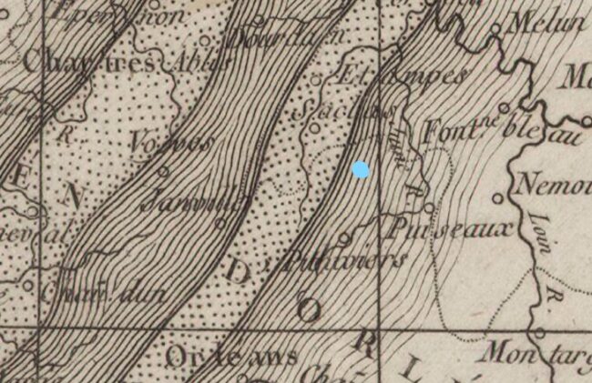 Orage du 13 juillet 1788 – Nangeville – Position nangeville