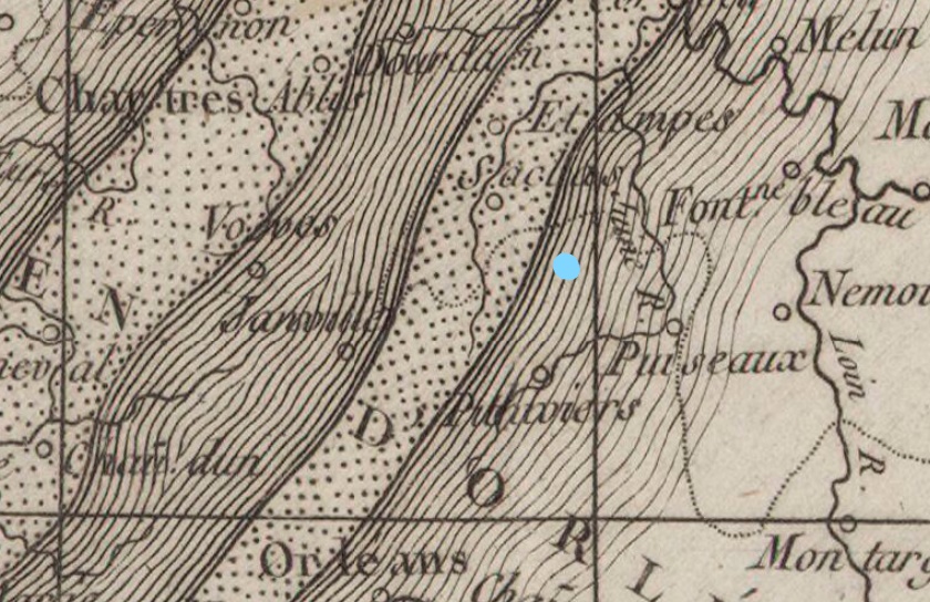 Orage du 13 juillet 1788 – Nangeville – Position nangeville