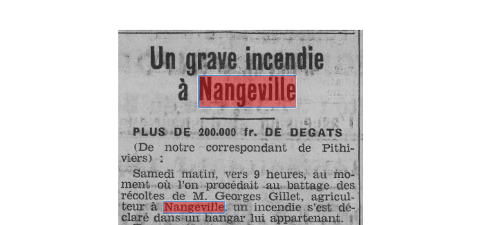 Incendie a Nangeville