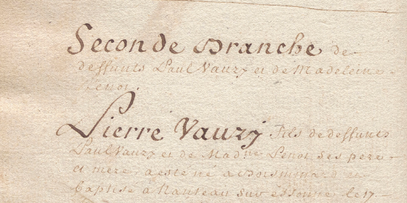 Pierre Vauzy – Manuscrit – Archives du Loiret